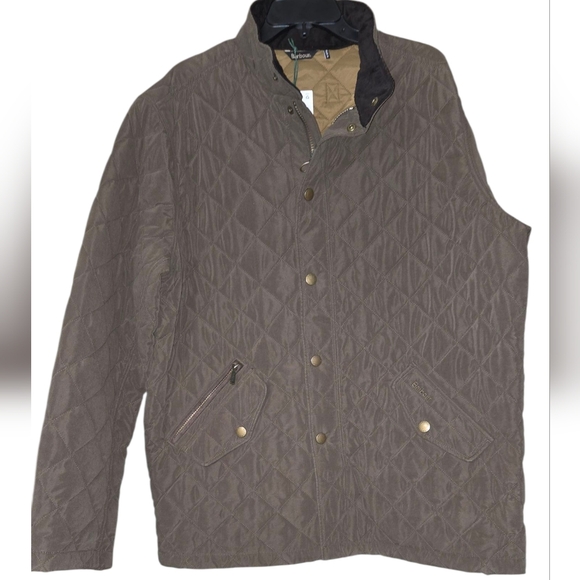 Barbour Men's Quilted Tan Jacket - Picture 1 of 3
